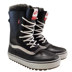 Vans Snow Duck Boots Mens 11 Black MTE Standard Waterproof Leather Rubber NEW